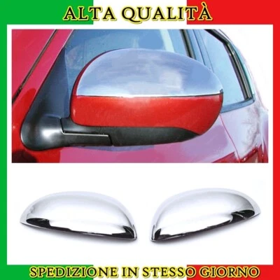 Coppia Calotte Specchio Retrovisore Cromata Per NISSAN JUKE 2010 AL 2014 - Immagine 1 di 4