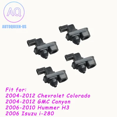 Juego de 4 interruptores de jamba de puerta negros para 2004 05 06 07 08 09 10 11 2012 GMC Canyon Foto 1 de 4