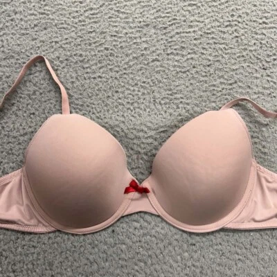 Sutiã Ambrielle 34C camiseta rosa laço liso - Imagem 1 de 4