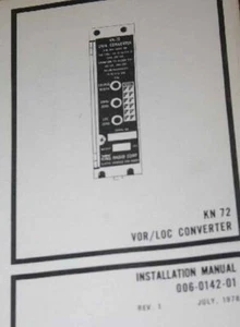 Bendix King KN72 VOR/LOC Converter Installation Manual KN72 - Picture 1 of 1