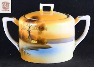Noritake Tree In The Meadow Covered Sugar Bowl 3 3/4" Tall - Picture 1 of 10