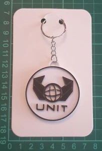 Doctor Who UNIT LOGO Printed Keyring Brand New High Quality - Picture 1 of 1