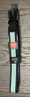 Cinto elástico masculino Under Armour 32”, azul marinho e aquático - Imagem 1 de 4