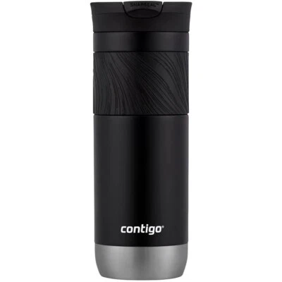 Contigo 20 oz. Taza de viaje Byron 2.0 SnapSeal aislada de acero inoxidable, regaliz Foto 1 de 4