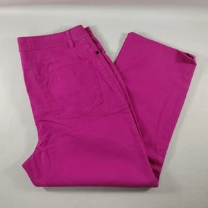 Talbots Curvy Purple Capri Denim Jeans Womens Size 12 - Picture 1 of 7