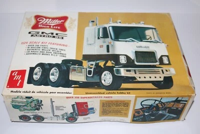 Camión GMC Astro 95 vintage años 70 AMT Miller High Life cerveza modelo escala 1/25 ORG Foto 1 de 4