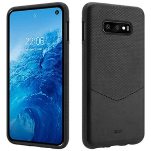 Funda Para Samsung Galaxy S10e | Funda De Cuero Sintético Negra - Zdjęcie 1 z 6