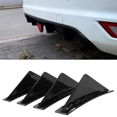 For Jaguar F-Type Universal Rear Bumper Lip Diffuser Spoiler Splitter 4 shark — 第 1/4 张图片