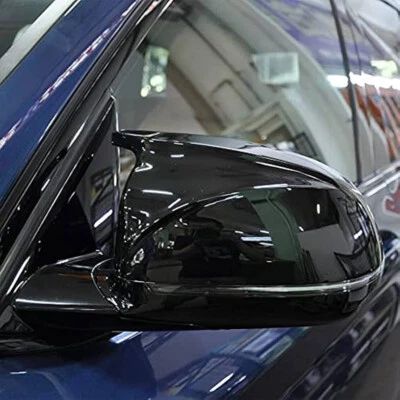 Tapa de cubiertas de espejos laterales negros brillantes para BMW X3 X4 X5 X6 X7 G01 G05 G06 2018-23 Foto 1 de 4
