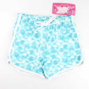 Real Love Girls Knit Shorts Size 6x Blue White Tie Dye Elastic Waist NWT - Picture 1 of 5