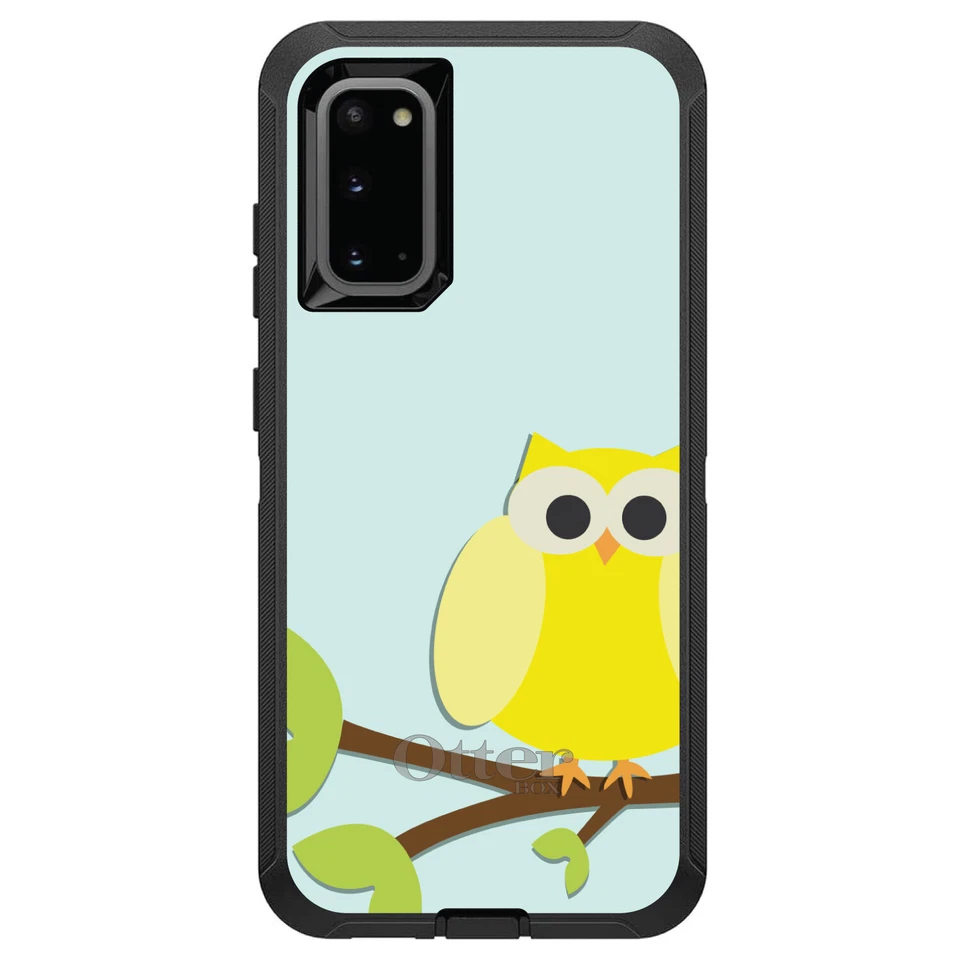 OtterBox Defender for Galaxy S (Choose Model) Yellow Owl Cartoon - Image 1 of 1