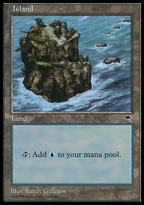 MTG Magic the Gathering Island (335/350) Tempest MP - Image 1 of 1