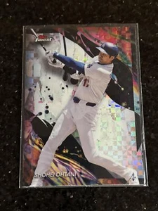2024 Topps Finest Uncommon Checkerboard Refractor 177 Shohei Ohtani - Picture 1 of 2
