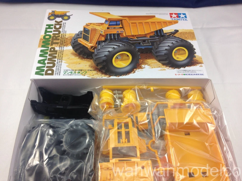 Tamiya 1/32 Mini 4WD JR Wild Mammoth Dump Truck Scale Model Kit #17013 - Image 1 of 1