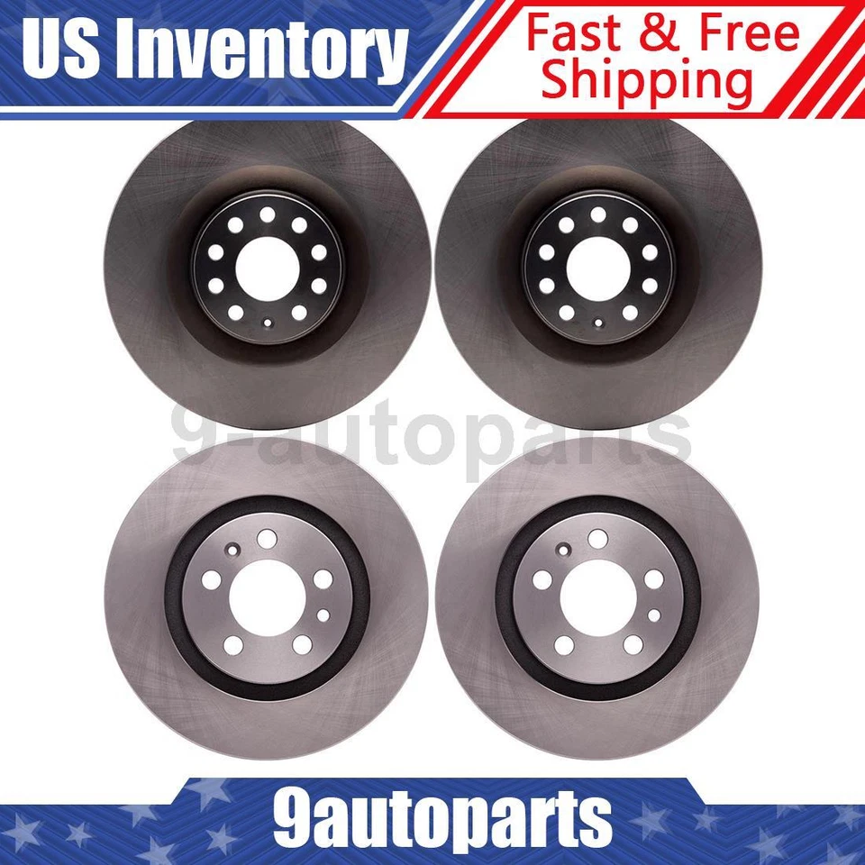 DFC Front Rear Disc Brake Rotors For 2008 2009 2010 Audi S3 - Image 1 of 3
