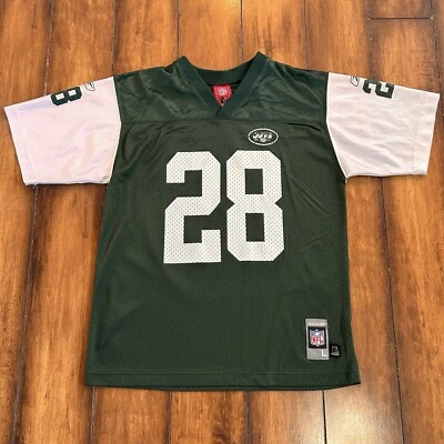 Camiseta Curtis Martin New York Jets JUVENTUD GRANDE Malla Verde #28 NFL De Colección Foto 1 de 4