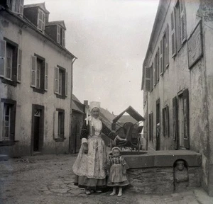 PLOUGASTEL-DAOULAS c. 1900 - 2 Grands Négatifs Finistère Bretagne - 3152 - Foto 1 di 2