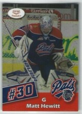 2012-13 Regina Pats (WHL) Matt Hewitt (goalie)