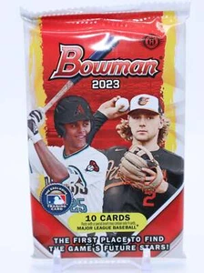 Paquete de pasatiempos de béisbol Bowman 2023 (10 tarjetas) - Imagen 1 de 2