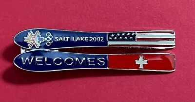 2002 SALT LAKE CITY WINTER OLYMPICS SKI PIN SWITZERLAND LE /2002 - Image 1 of 2