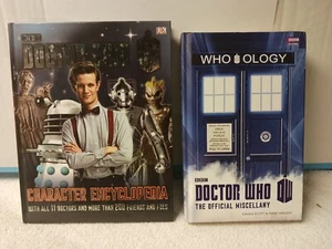 Doctor Who Character Encyclopedia  Who-ology BOTH Like-New HARDCOVER British SF  - Picture 1 of 13