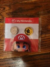 My Nintendo Rewards ️ Platinum & Gold Point Coins Pin Set Mario Star Mushroom