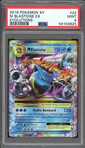 2016 Pokemon Evolutions Blastoise EX #22 PSA 9 MINT - Picture 1 of 2