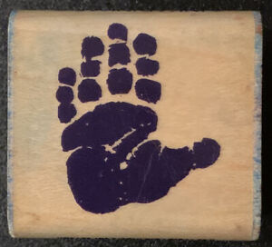 Inkadinkado Hand Handprint Rubber Stamp
