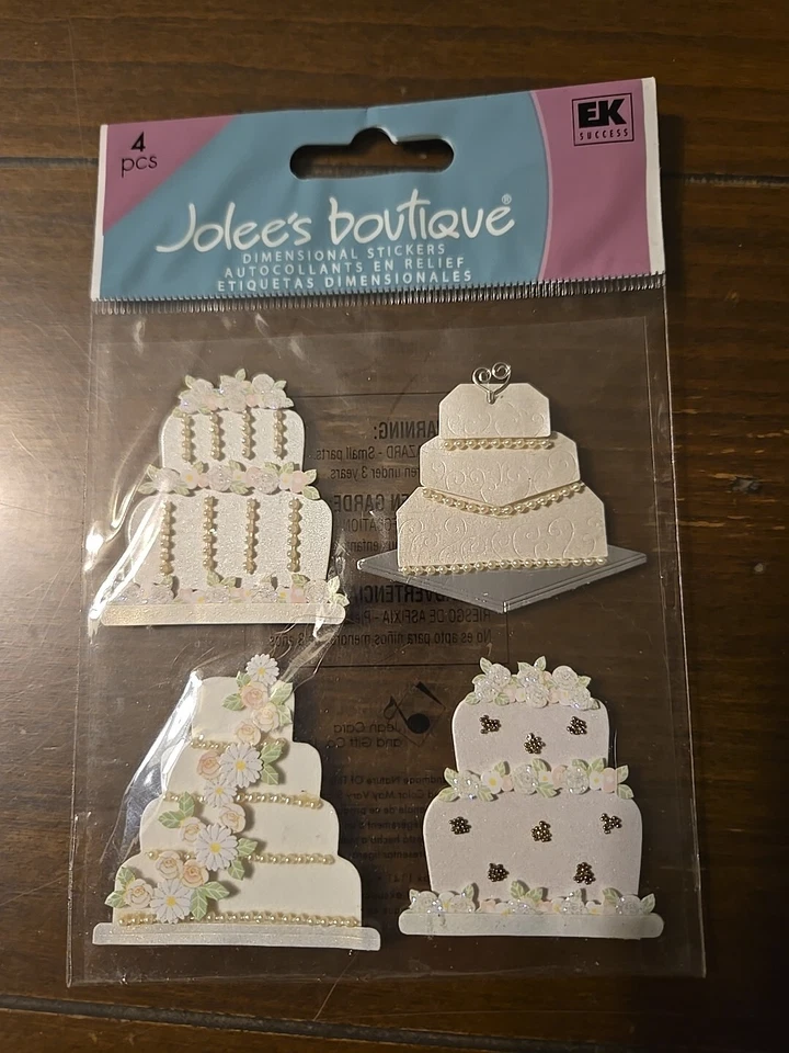 Pegatinas para álbumes de recortes Jolee's Boutique PASTEL DE BODAS Foto 1 de 1