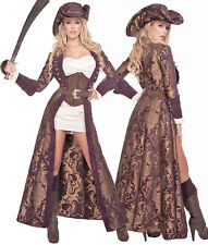 Womens Luxe 6Pc Pirate Diva Costume Halloween Roleplay Outfit Sizes  S M L XL