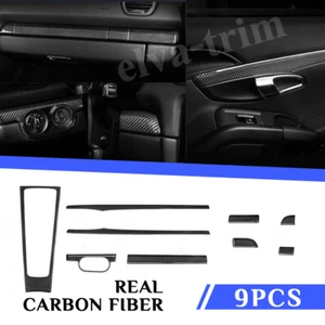 Boxster Cayman Carbon Fiber Interior Cover Trim Kit 9pcs For Porsche 911 718 981 - Picture 1 of 6