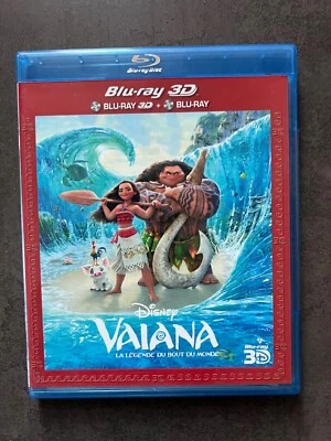 Vaiana , la légende du bout du monde - Blu-ray 📀 3D + Blu-Ray 📀 2D - Occasion - Photo 1/2