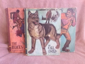 3 Classic Press Books The Call of the Wild, Paul Bunyan, The Heroes  1968 - Picture 1 of 24
