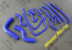 Fit Subaru Legacy BD5/BG5,BE5/BH5 GT/RS Twin Turbo Silicone Hose Kit 93-03 Blue - Picture 1 of 4