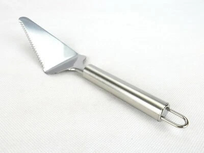 BANDWAGON Serrated Pie Cutter & Serving Spatula, Triangle Head, Stainless Steel, Hang Hole