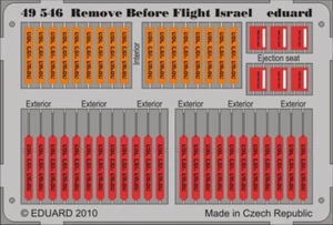 EDP49546 - Eduard Photoetch 1:48 - Remove Before Flight Tags - Israeli - Picture 1 of 1