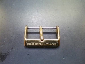 22mm Stainless Steel Gold Tone SUPER TECHNO buckle - FREE SHIPPING - - Picture 1 of 1