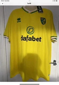 NORWICH CITY MENS ERREA HOME SHIRT VARIOUS SIZES ......................... BNWT - Picture 1 of 8