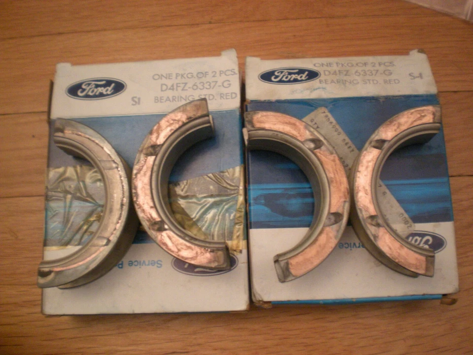 Rodamientos inferiores del cigüeñal D4FZ-6337-G Ford Mustang II 1974-1978 NUEVO DE STOCK Foto 1 de 1