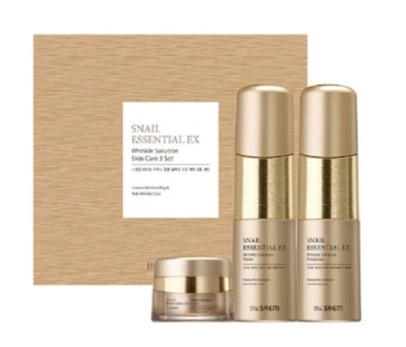 Набор для ухода за кожей Saem Snail Essential Ex Wrinkle Solution тоник эмульсия - Изображение 1 из 2