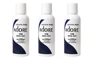 BL Adore Semi-Permanent Haircolor #178 Royal Navy 4oz X 3 Counts - Picture 1 of 1