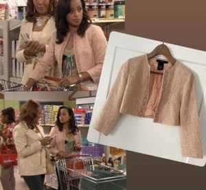 Laundry By Shelli Segal Tweed Jacket Women’s 0 Pink - Early 2000 SEEN ON DEE DEE - Picture 1 of 10