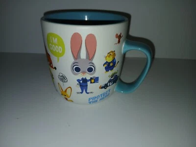 Disney Store ZOOTOPIA Mug “Protect the Herd” Nick Wilde Judy Hopps Rare 18 oz - Image 1 of 4
