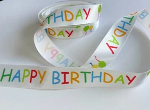 Cinta de feliz cumpleaños envoltura de regalo multicolor - Imagen 1 de 3