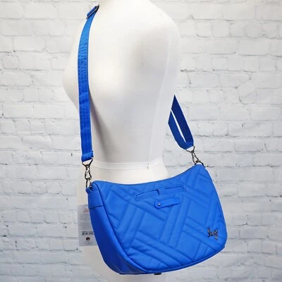 NEW ❤️ Lug Harmony Sapphire Matte Luxe Crossbody Shoulder Hobo Cobalt Blue - Image 1 of 4