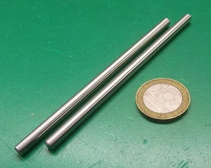 316 Stainless Steel Rod -Shaft, Undersized 5/32" Diameter x 4.0" Length, 2 Units - Picture 1 of 1