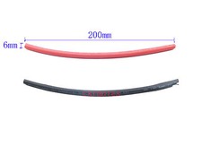 Pair Black and Red Heat shrink 6mmX200mm RoHs flame retardant smokeless Pe Tube
