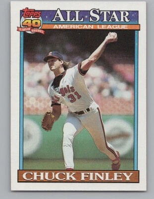 1991 Topps - All-Star Chuck Finley #395 - Image 1 of 2