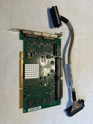 IBM 42R8738 PCI-X DDR Dual Channel Ultra320 SCSI Adapter &Interface Cable H86992 - Image 1 of 3