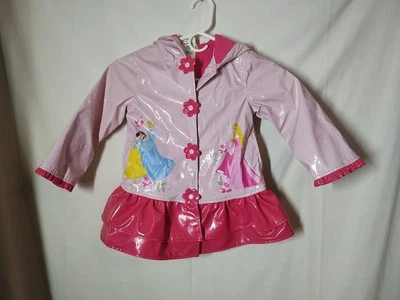 Disney Princess Rain Jacket for Girls - Pink Snow White Cinderella Aurora - Image 1 of 4